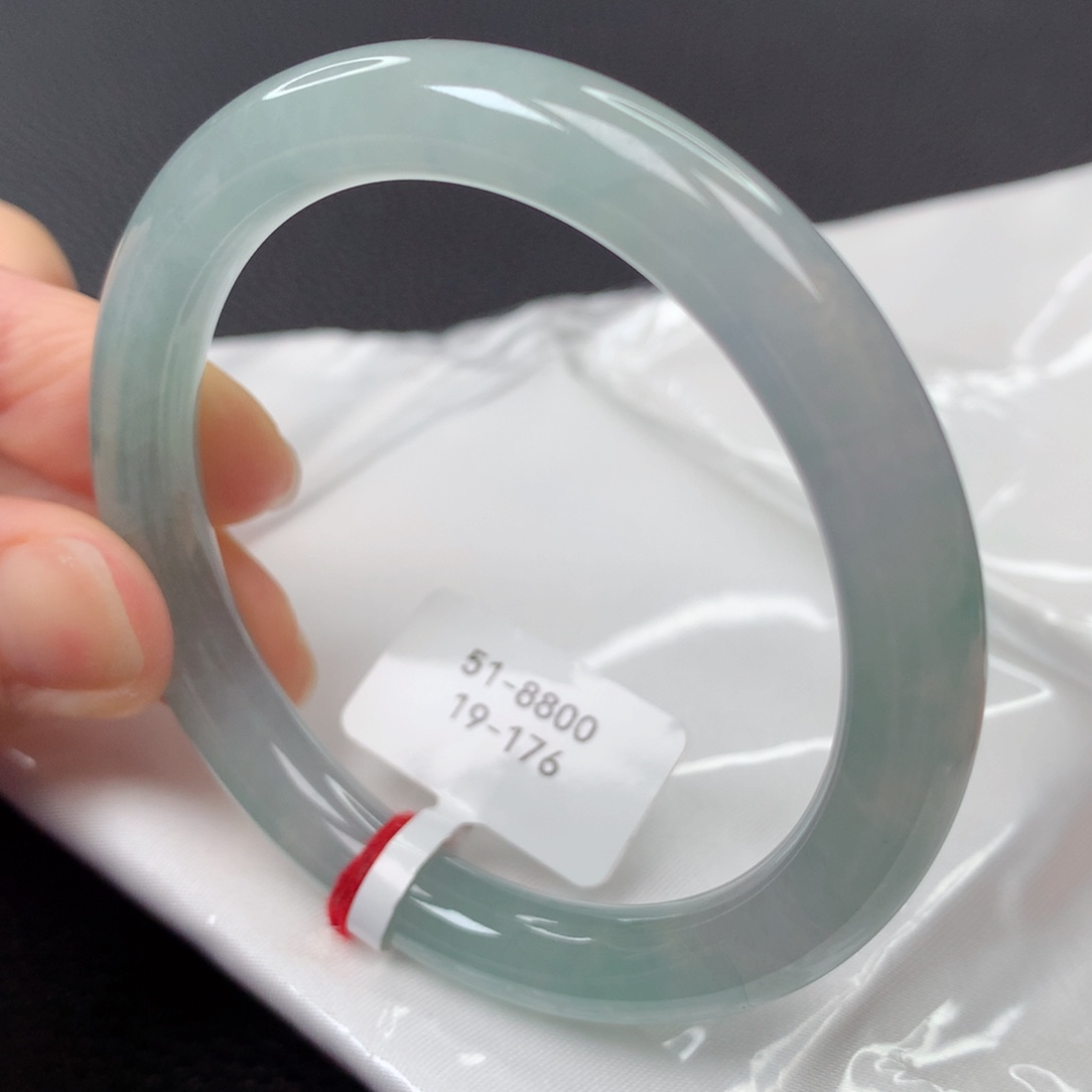 【闪购商品】翡翠手镯未镶嵌A***e51圆条19176-51