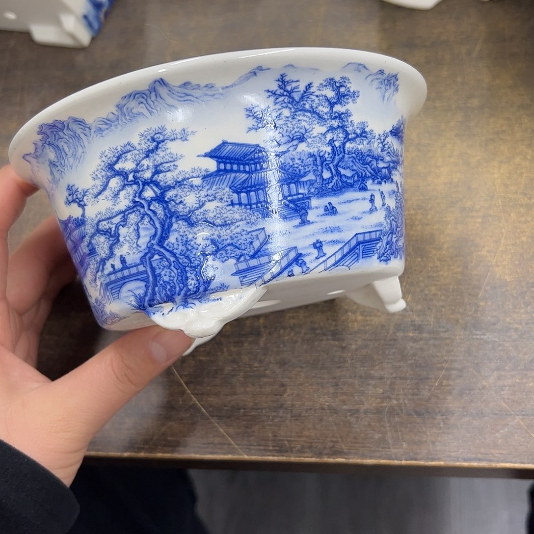 紫砂花盆068号微瑕15/7.5cm