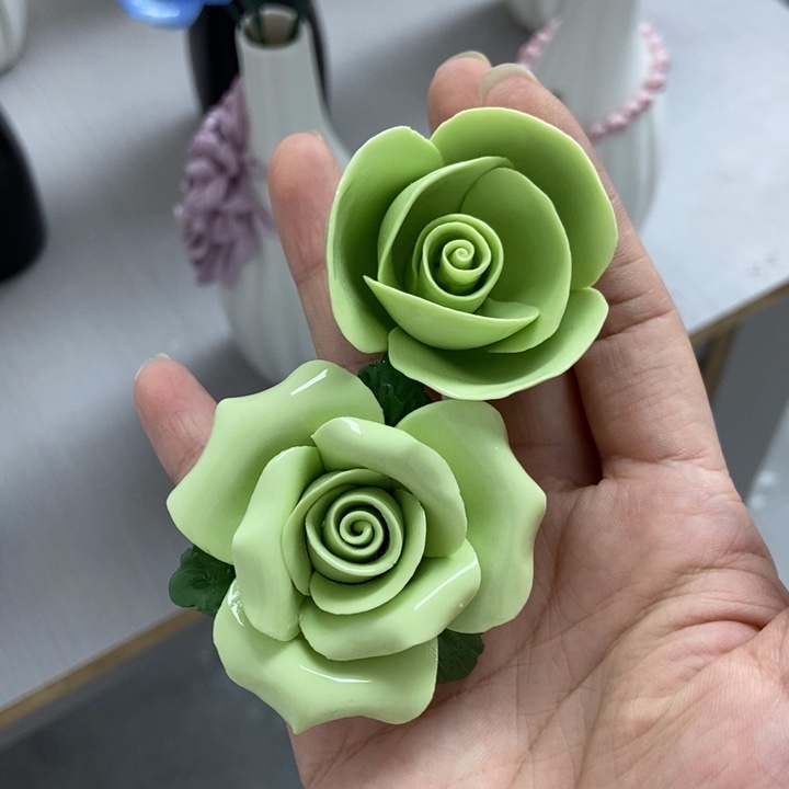 陶瓷手工制作陶瓷花