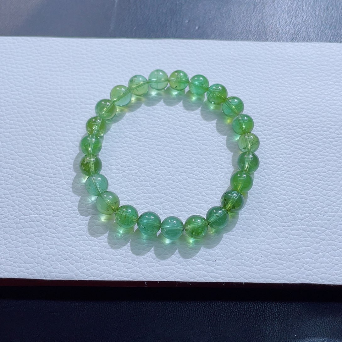 碧玺未镶嵌手链8.3mm左右