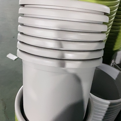 树脂四季4号8个带托灰白