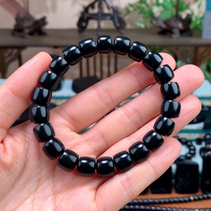 和田玉（青玉）手链未镶嵌