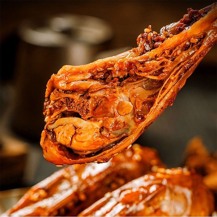 手撕酱鸭头20个装下酒菜解馋零食休闲追剧零食顺丰包邮