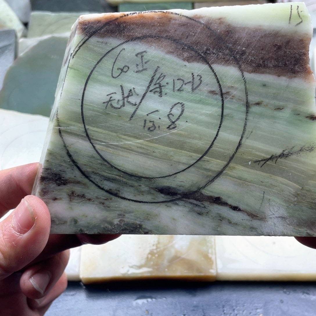 独山玉定制手镯未镶嵌无*@