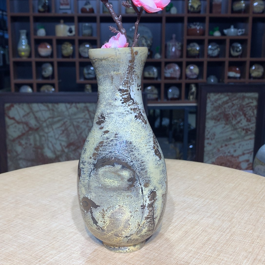 紫砂广西国画石摆件，收藏观赏