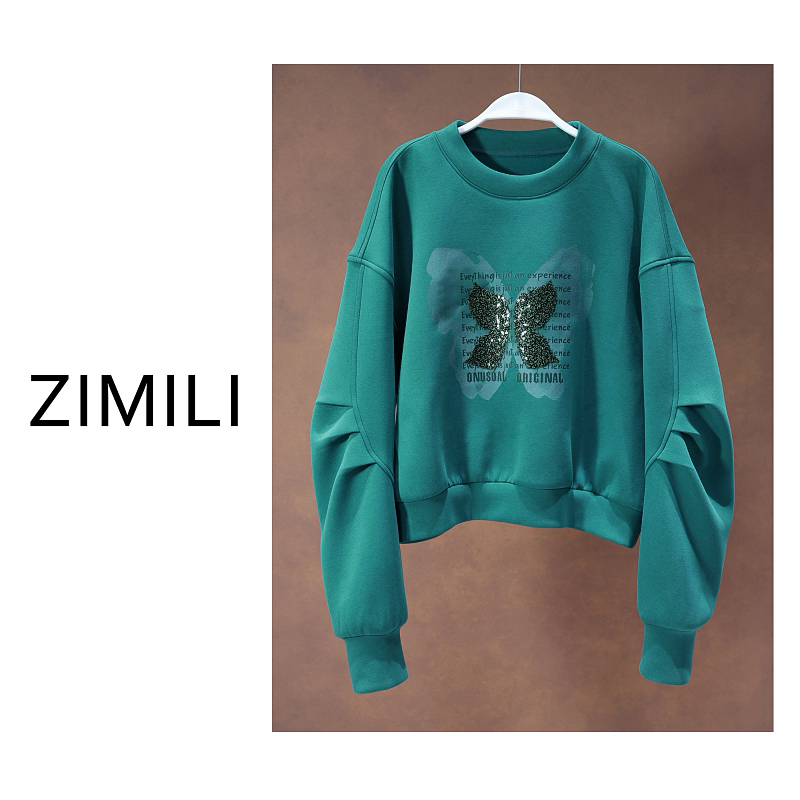 【亮哥欧货女装】冬季加厚热暖绒《格林系》保暖厚实卫衣260159