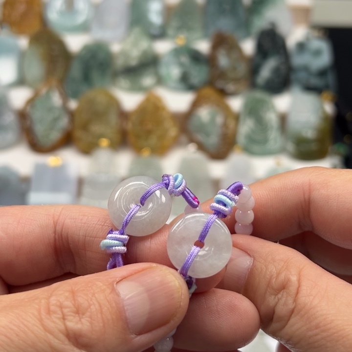 翡翠未镶嵌手链珠宝