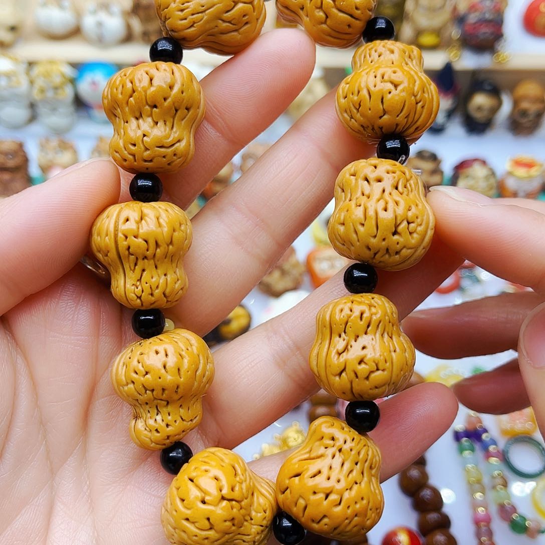 桃核手串手工打磨手链