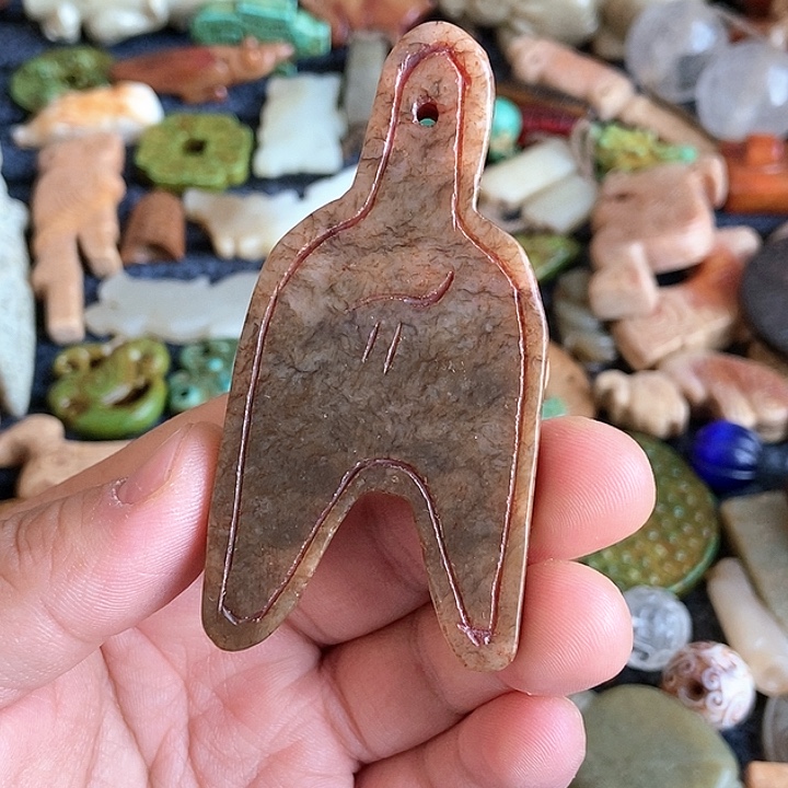 和田玉未镶嵌颈饰147