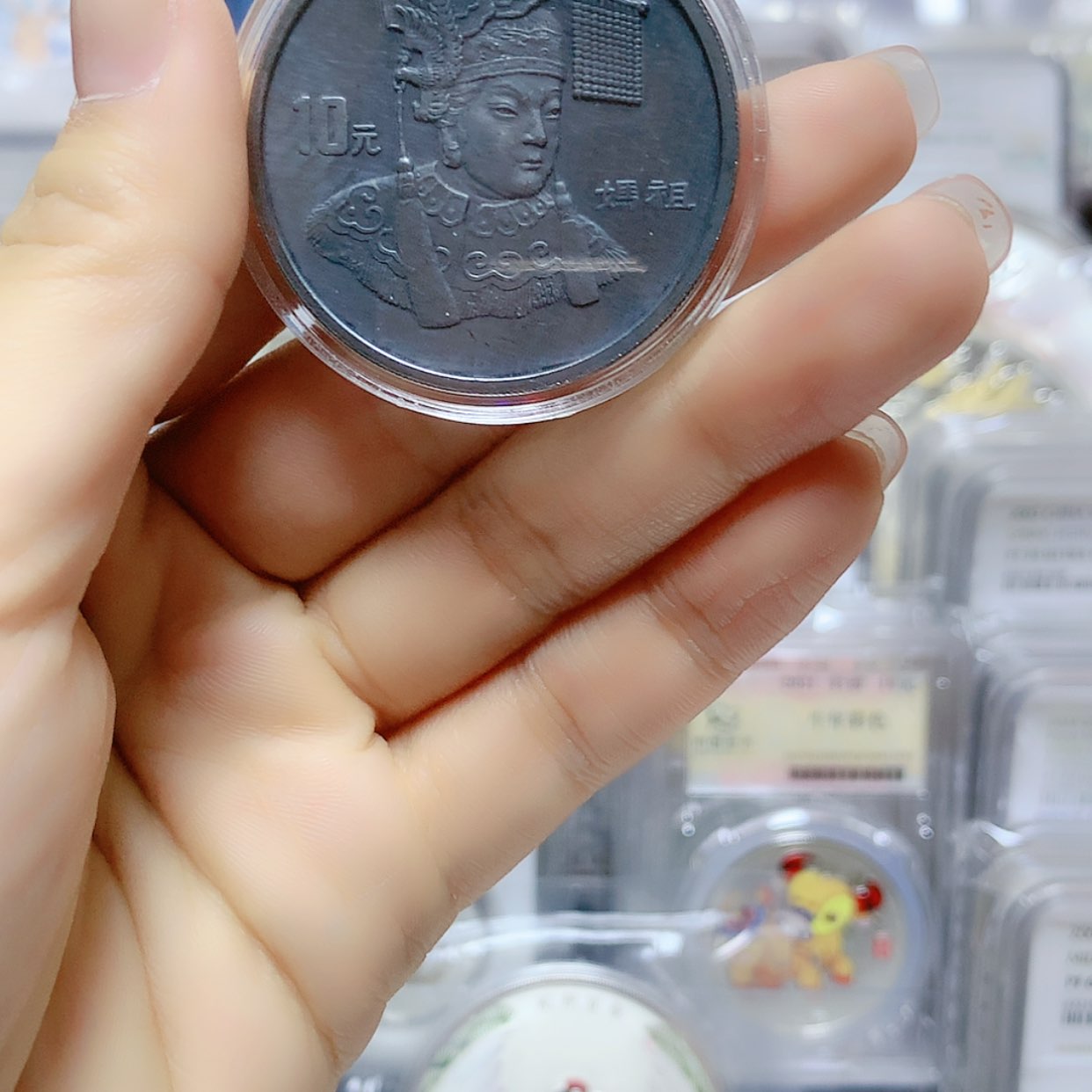 【闪购商品】纯银妈祖银币 氧化无盒证