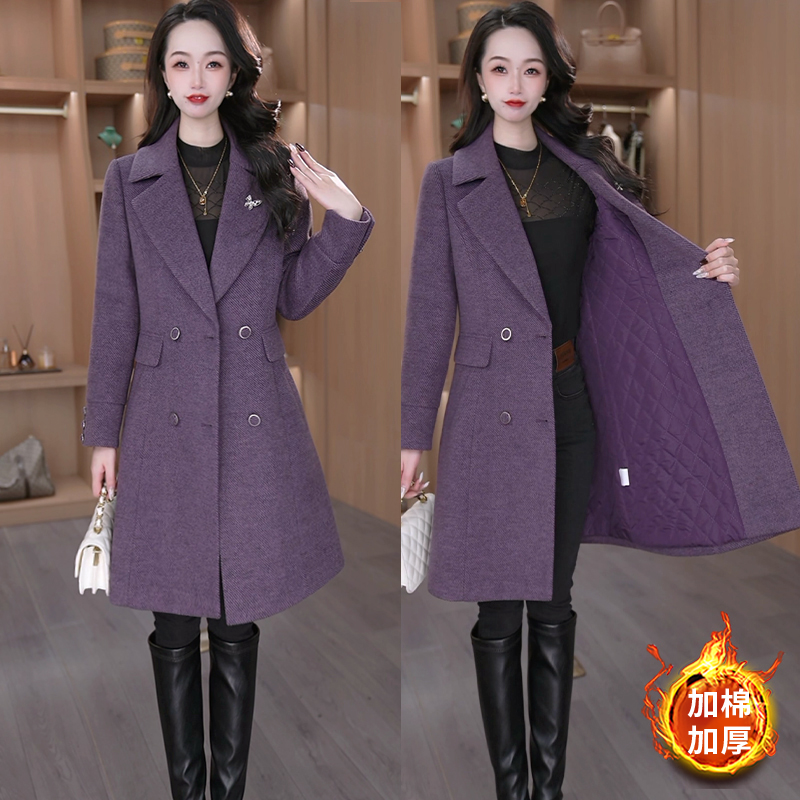 2025新款时尚大气减龄休闲显瘦韩版洋气加棉外套29047