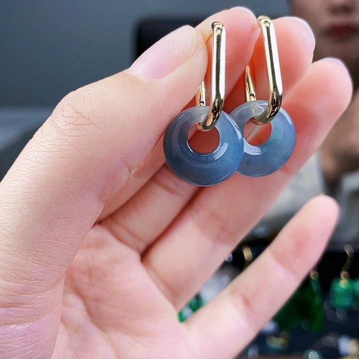 翡翠耳饰未镶嵌饰品