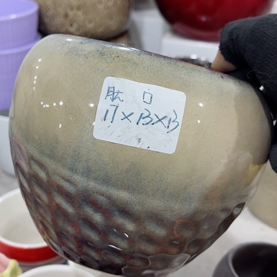 多肉绿植陶瓷花盆9.9包邮，有孔