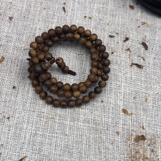 沉香手串木****金卡7的圆珠108颗19克