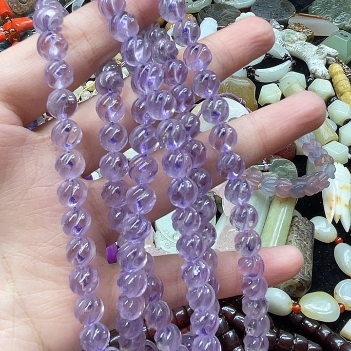 人***态玛瑙/玉髓未镶嵌颈饰