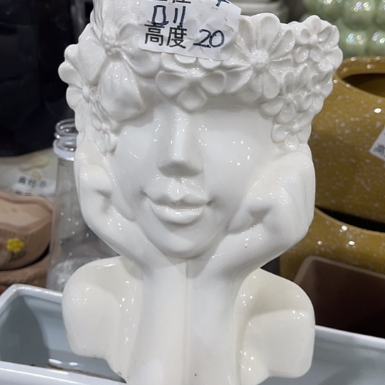 多肉绿植陶瓷花盆9.9包邮，有孔