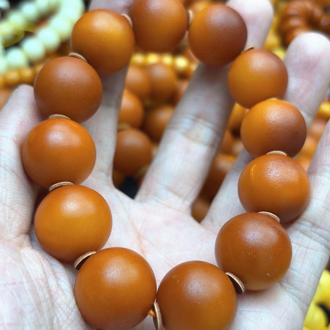 琥珀手链未镶嵌海*宝蜜蜡