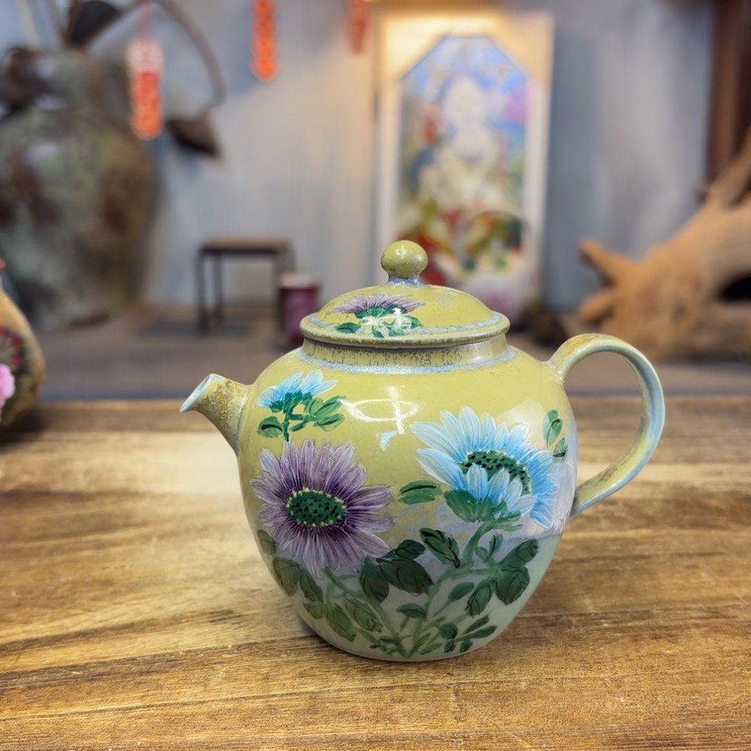 景德镇纯手工柴烧手绘陶瓷