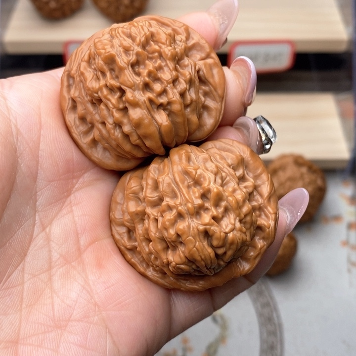 核桃把件四座楼核桃