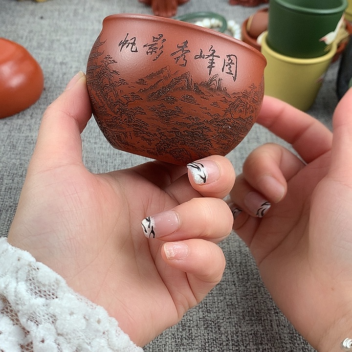 紫砂茶杯高端主人杯