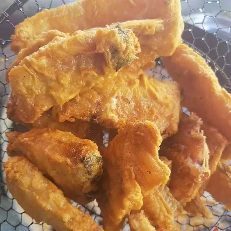 皖北特产农家炸鱼块草鱼（混子）家乡的味道