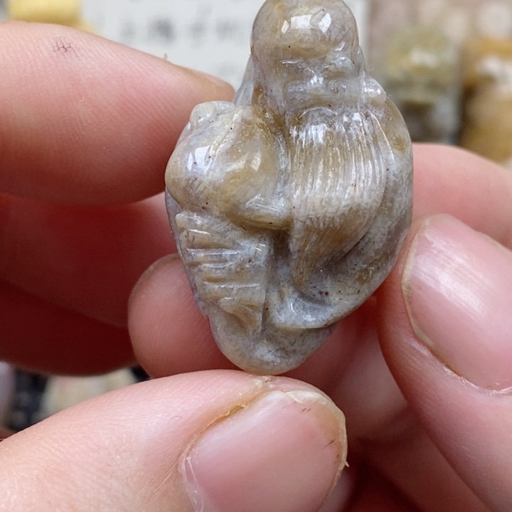 颈饰未镶嵌硅化珊瑚（珊瑚玉）小