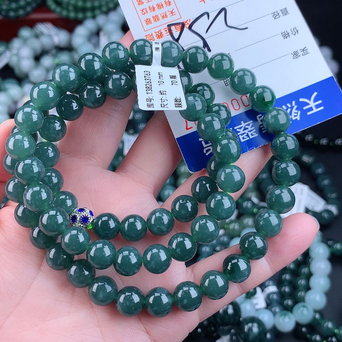 翡翠毛衣链未镶嵌