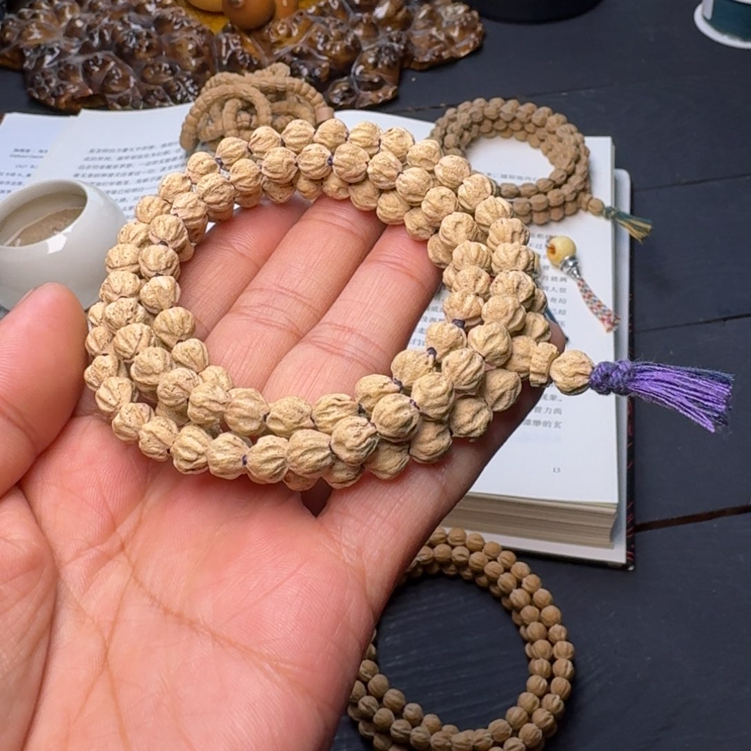 柏香籽/百香籽吊坠白牙原桩