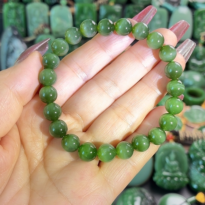 和田玉未镶嵌手串