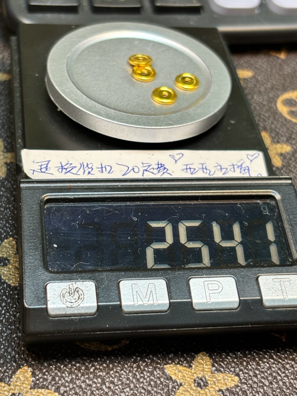 足金999卡7车轮隔片
