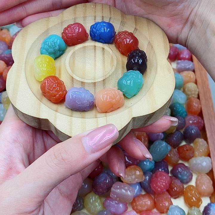 手链玛瑙未镶嵌水*月手串249