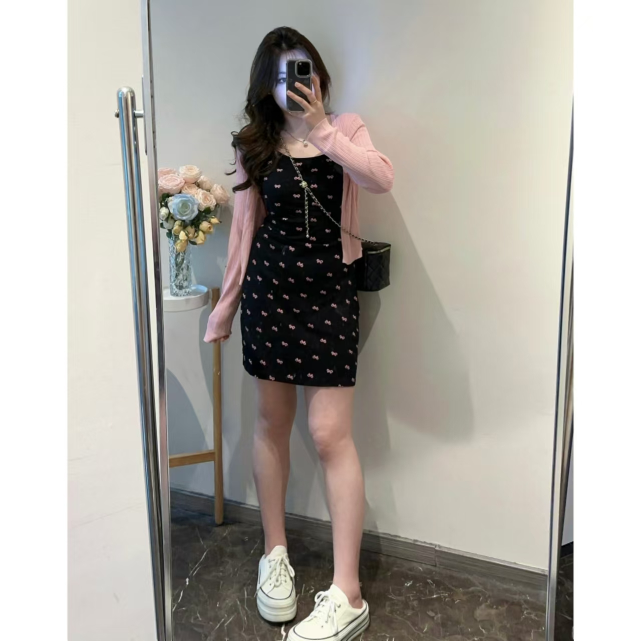 【三三专属】吊带连衣裙长裙子今年流行爆款胖mm大码女装WP9386