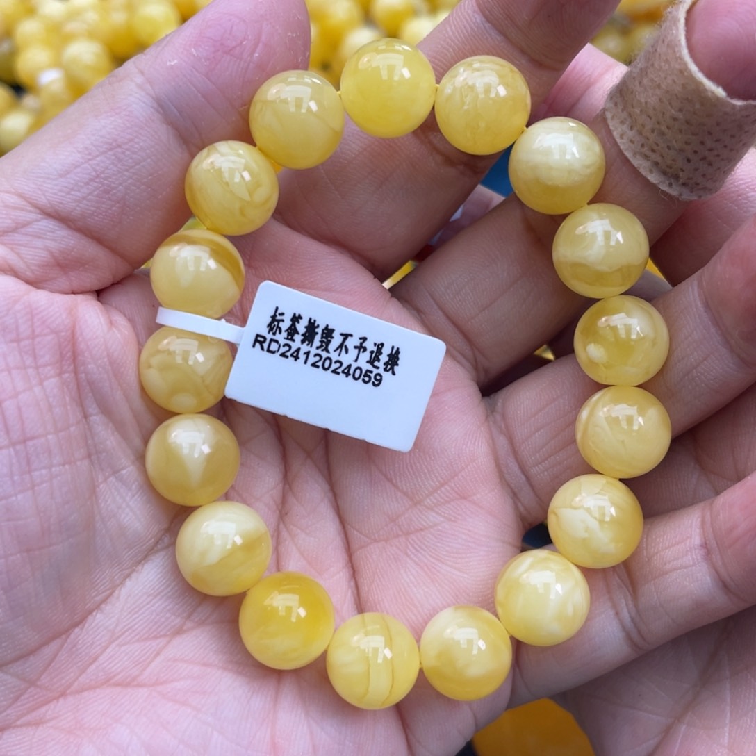 琥珀裸石未镶嵌琥珀蜜蜡11m m