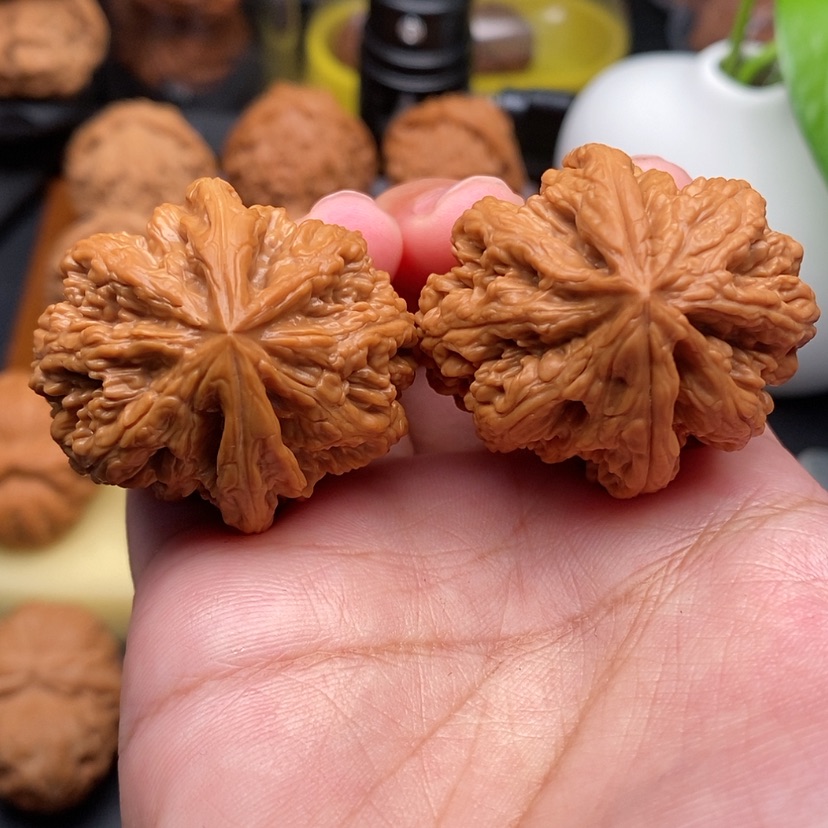 【闪购商品】文玩核桃把件粗筋36