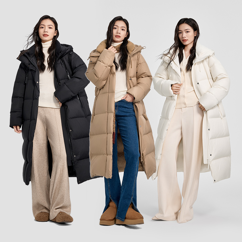 千仞岗新款秋冬女款防风户外时尚羽绒服外套Y308180Y/182Y
