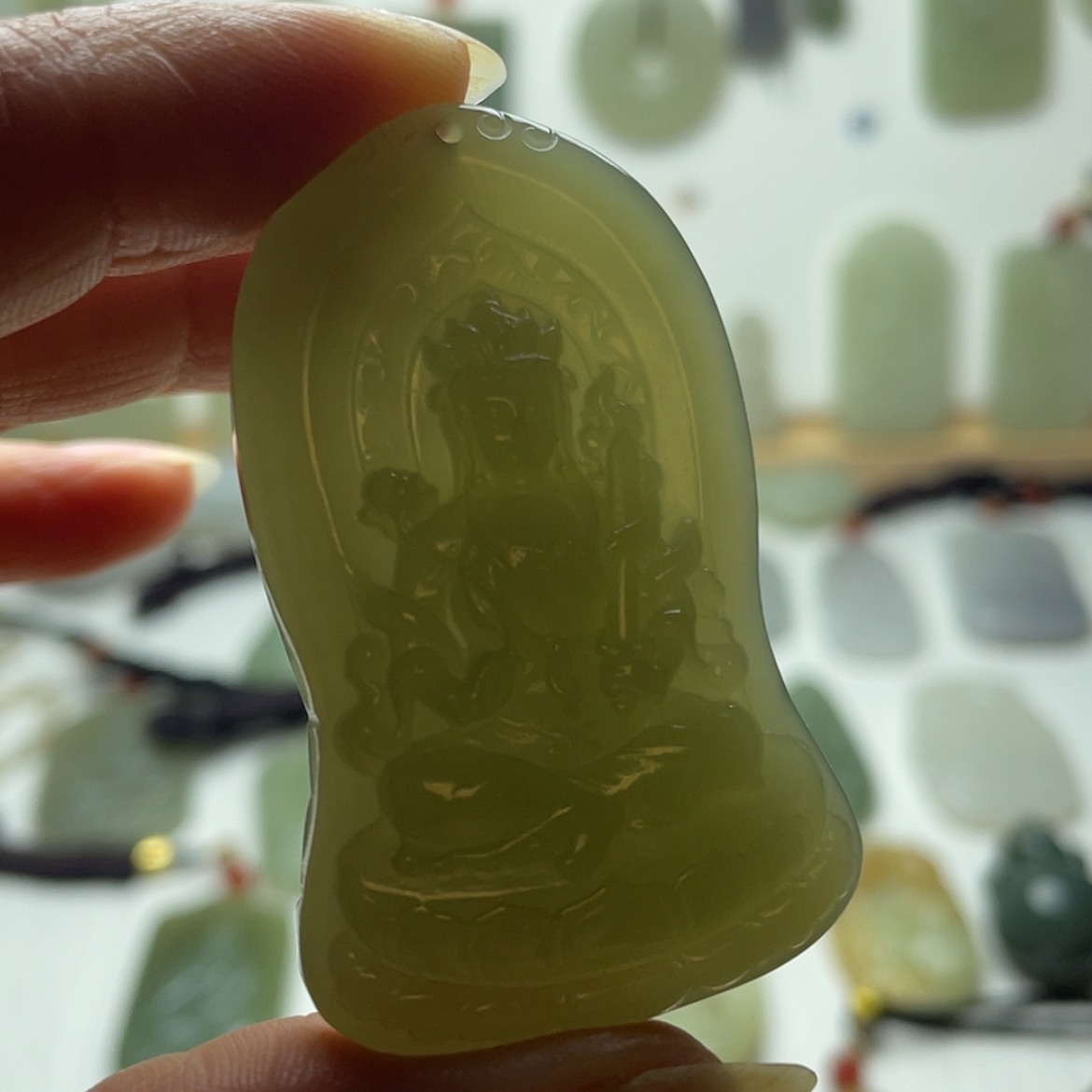 【闪购商品】湖水绿虎守护神吊坠