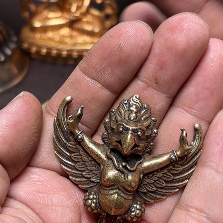 长***弓铜星月菩提挂件菩提