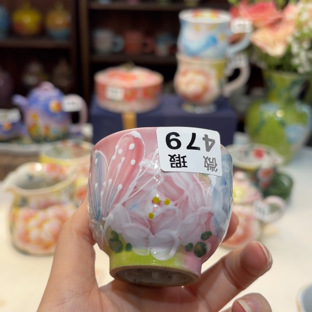 福**满景德镇手绘高温釉下彩陶瓷茶具