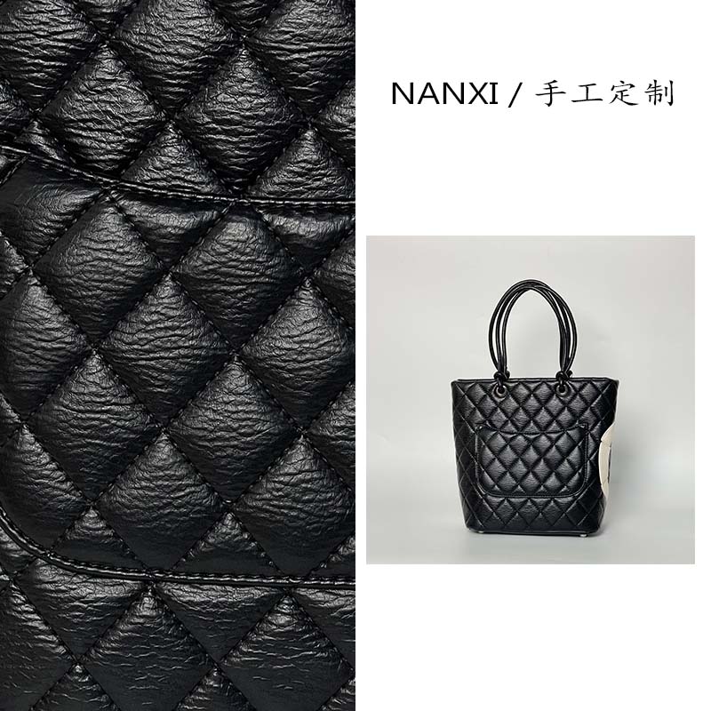 轻奢菱格小香风手提女士水桶托特包包