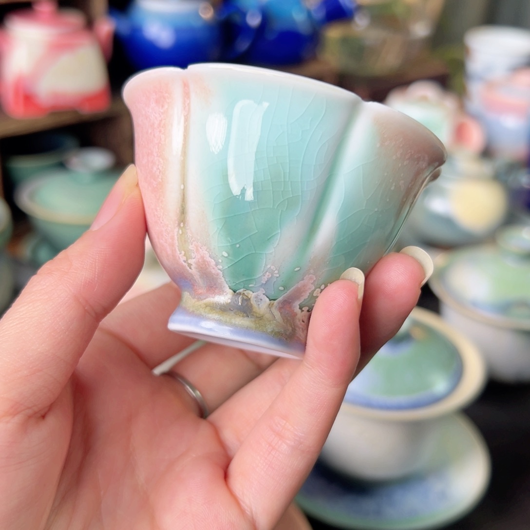 杯纯手工制作柴烧工艺