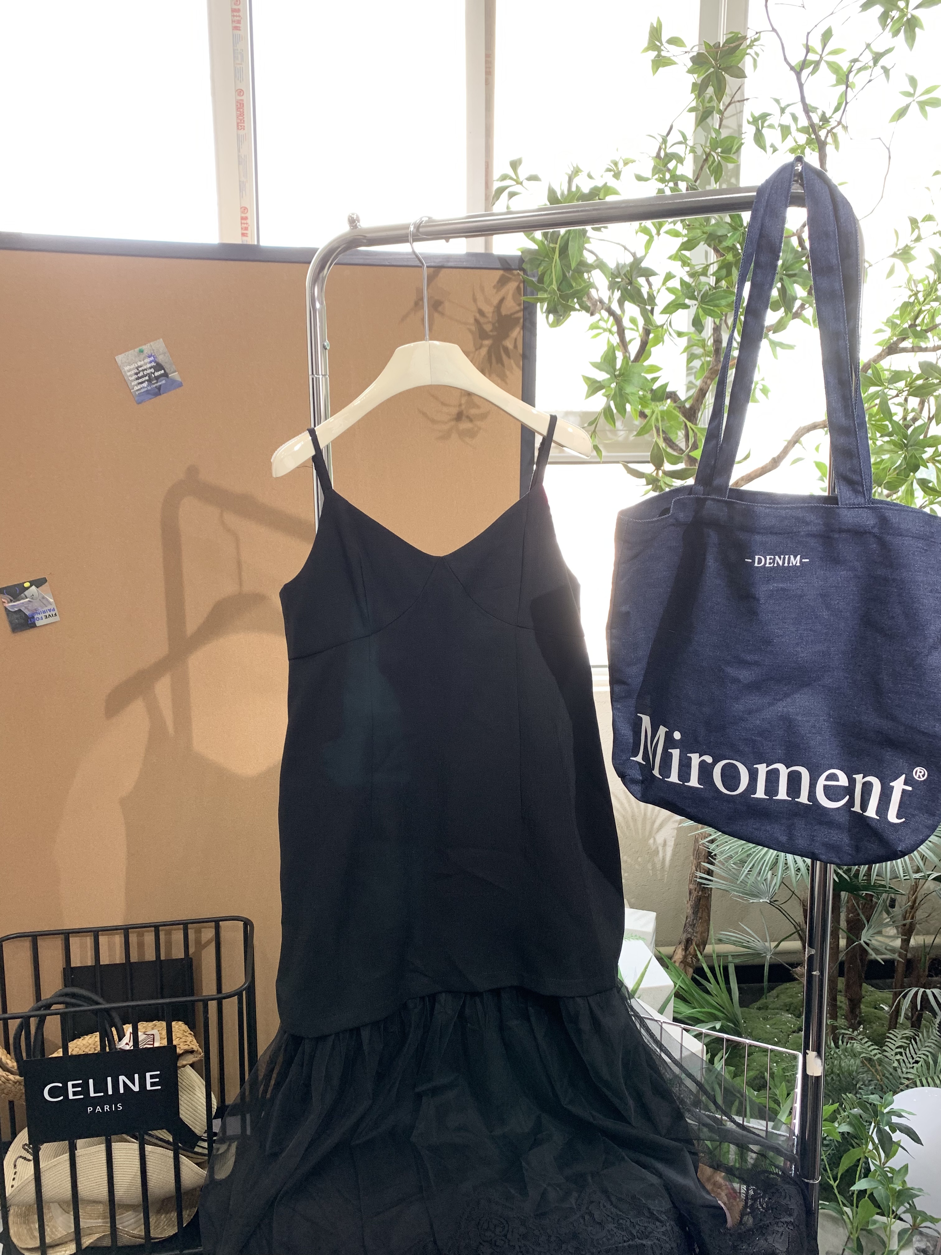 『雨美 Show』8175黑色气质蕾丝百搭拼接连衣裙