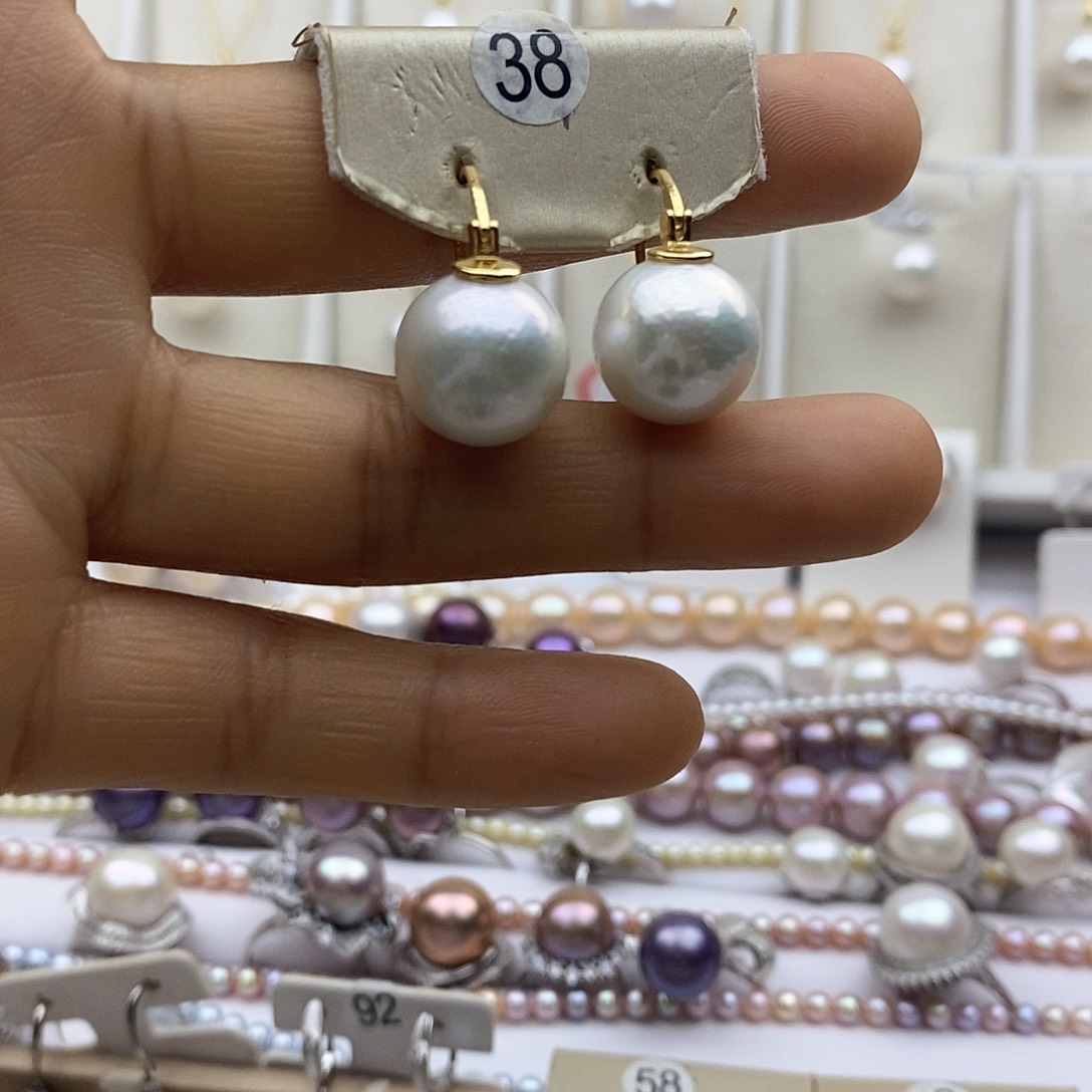 淡水珍珠吊坠(赠链)银S925镶嵌