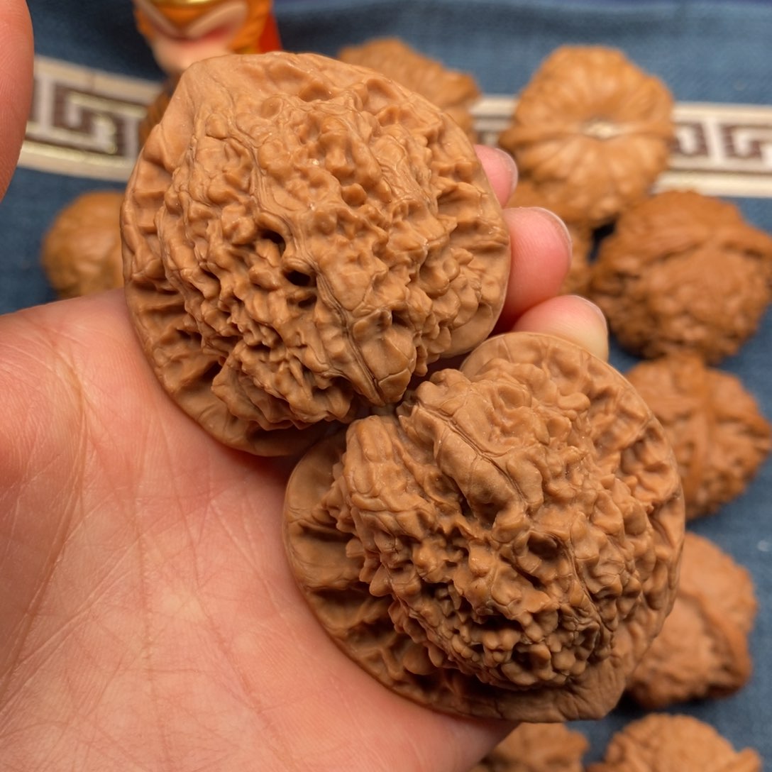 文玩核桃把件47全品官帽