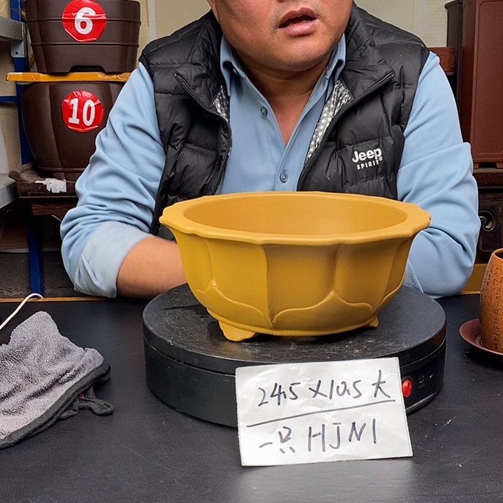 紫砂花盆货号一只HJN1