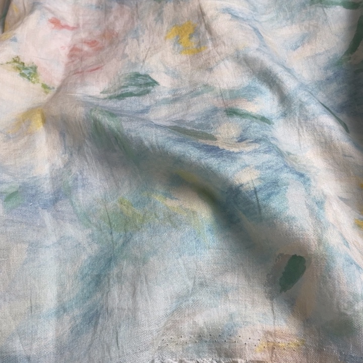 蓝色印花2.5米。   