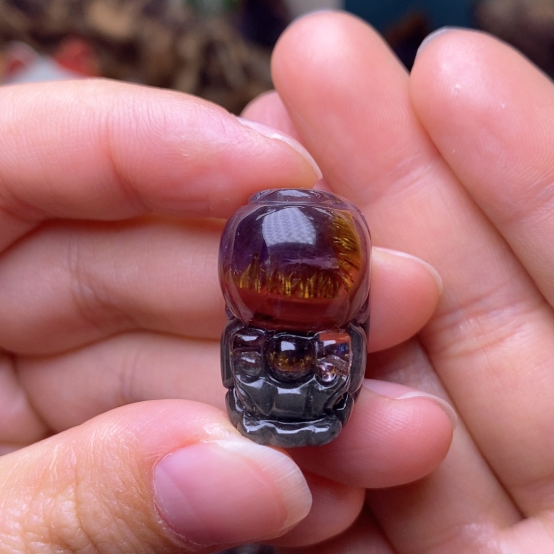 水晶A028极光四色貔貅未镶嵌