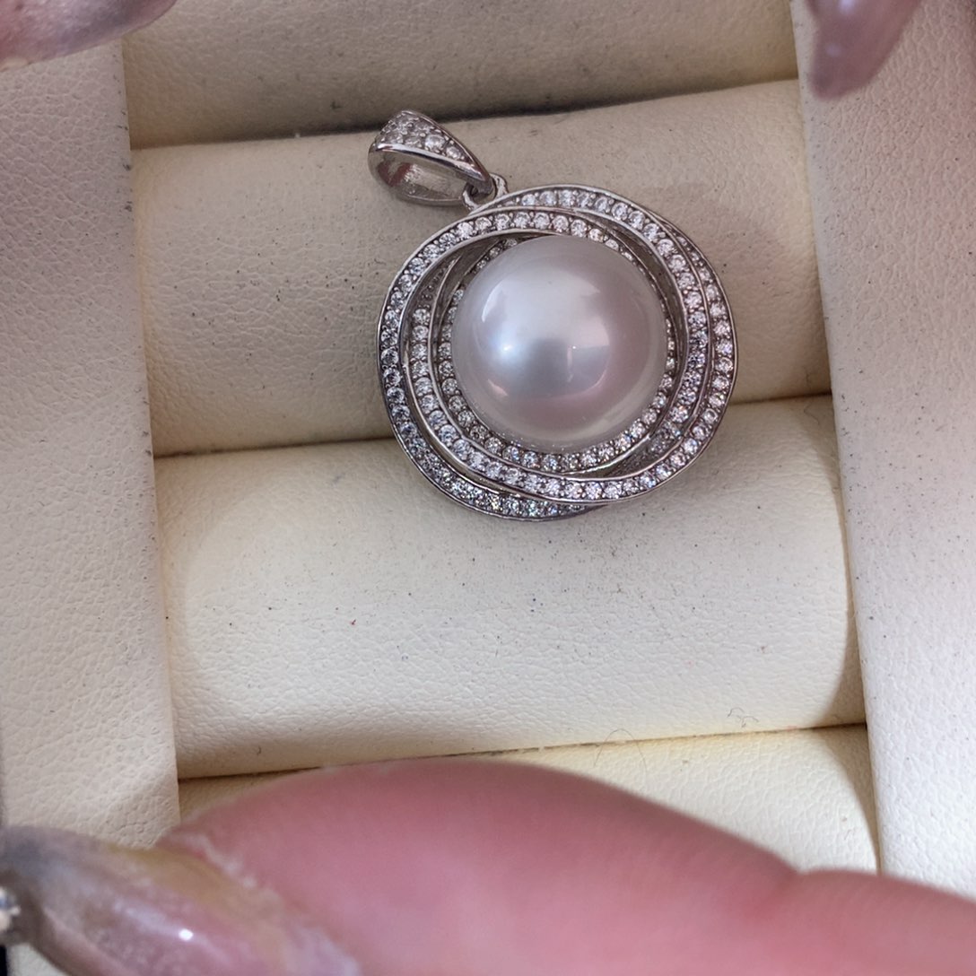 海水珍珠颈饰银S925镶嵌
