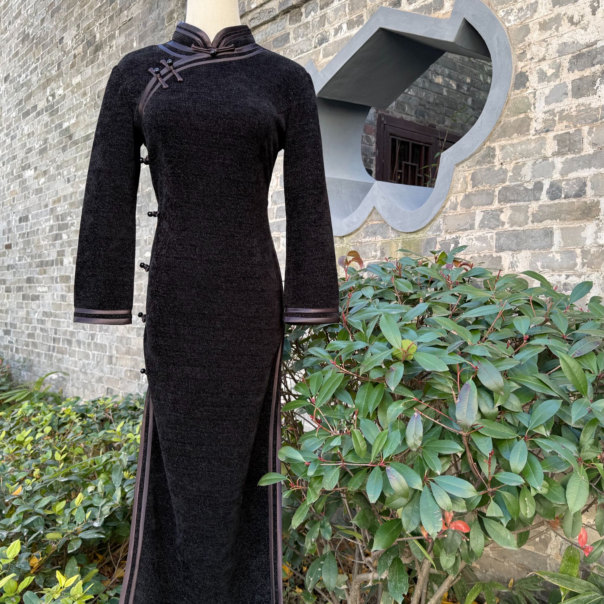 【墨云】2025新款秋冬季优雅大方日常百搭修身女旗袍