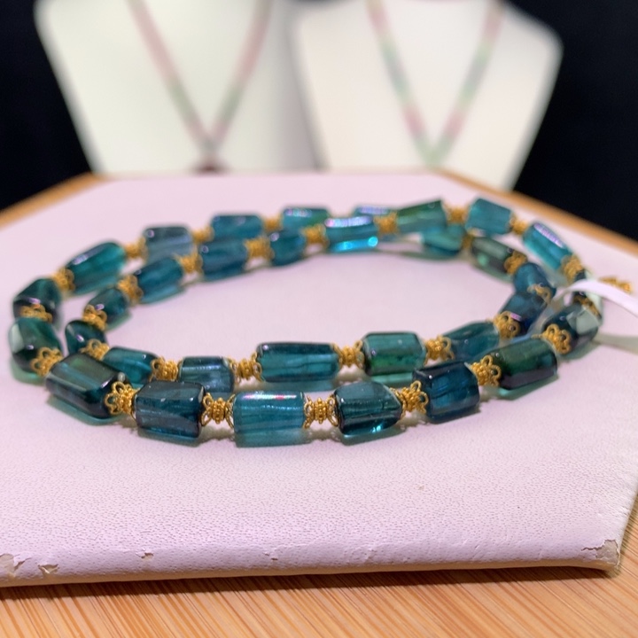 双色碧玺手链未镶嵌