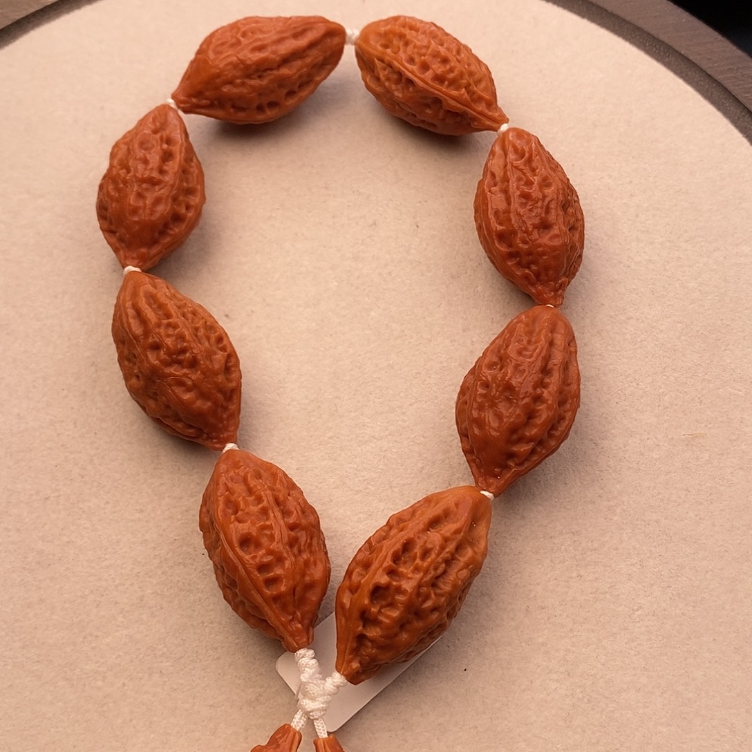 文玩核桃手串柳叶